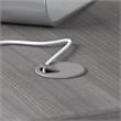 Studio C 72W L Shaped Desk with 42W Return in Platinum Gray - Engineered Wood