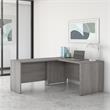 Studio C 60W L Shaped Desk with 42W Return in Platinum Gray - Engineered Wood