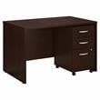Series C 48W x 30D Office Desk with Drawers in Mocha Cherry - Engineered Wood