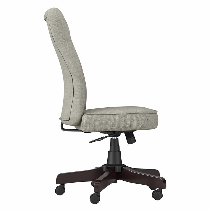 Arden Lane High Back Tufted Office Chair in Light Gray Fabric