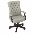 Arden Lane High Back Tufted Office Chair with Arms in Light Gray Fabric