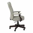Arden Lane High Back Tufted Office Chair with Arms in Light Gray Fabric