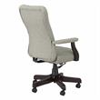 Arden Lane High Back Tufted Office Chair with Arms in Light Gray Fabric