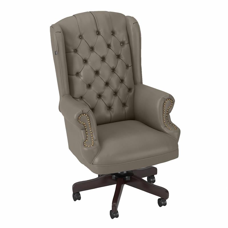 office chair with nailhead trim