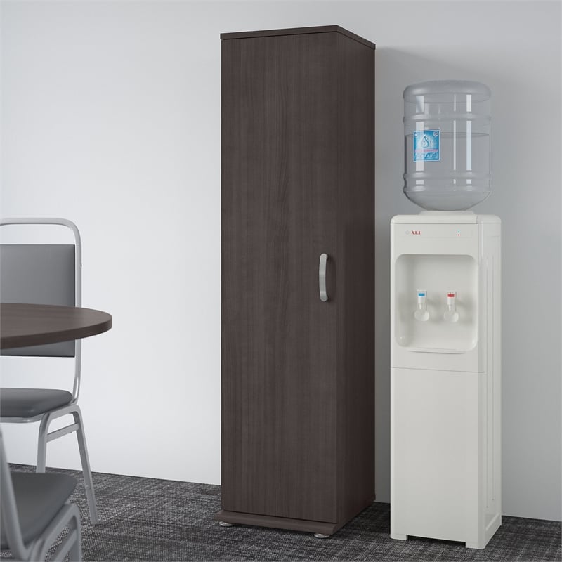 Universal Tall Narrow Storage Cabinet in Storm Gray - Engineered Wood