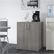 Universal Floor Storage Cabinet with Doors in Platinum Gray - Engineered Wood