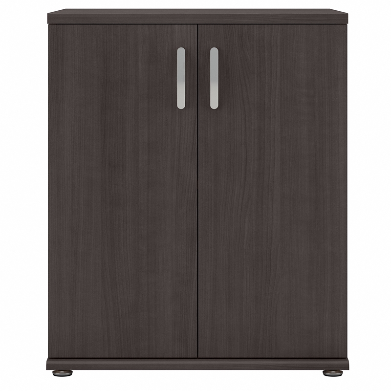 Universal Floor Storage Cabinet with Doors in Storm Gray - Engineered Wood