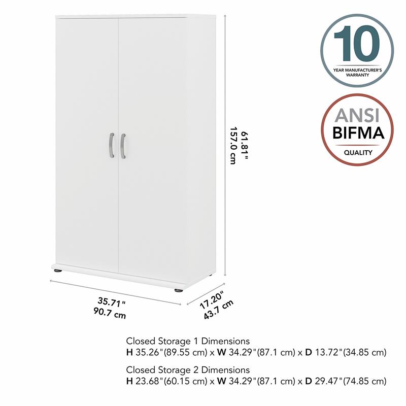 Universal Tall Storage Cabinet With, Tall White Storage Cabinets With Doors