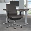 Move 40 Series Mid Back Leather Executive Office Chair in Brown - Bonded Leather