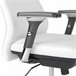 Studio C Mid Back Leather Executive Office Chair in White