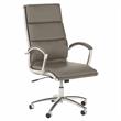 BBF Studio C High Back Faux Leather Executive Office Chair in Washed Gray