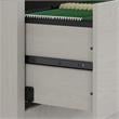 Echo L Shaped Desk with Mobile File Cabinet in Gray Sand - Engineered Wood