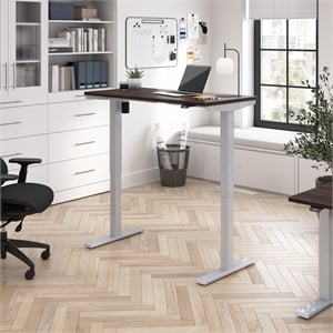 move 40 series 48w adjustable standing desk in black walnut - engineered wood