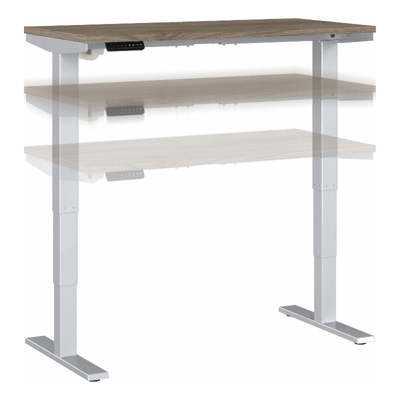Move 40 Series 48W Adjustable Standing Desk in Modern Hickory - Engineered Wood