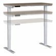 Move 40 Series 48W Adjustable Standing Desk in Modern Hickory - Engineered Wood