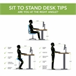 Move 40 Series 48W Adjustable Standing Desk in Modern Hickory - Engineered Wood