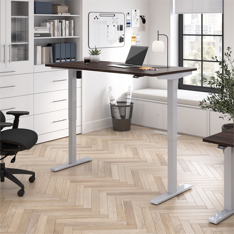 Move 40 Series 60W Adjustable Standing Desk in Black Walnut - Engineered Wood