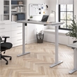 Move 40 Series 60W Adjustable Standing Desk in Platinum Gray - Engineered Wood
