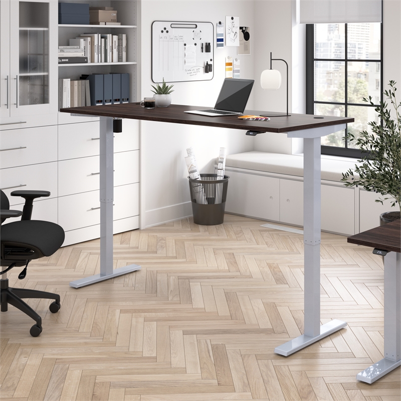 Move 40 Series 72W Adjustable Standing Desk in Black Walnut - Engineered Wood