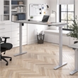 Move 40 Series 72W Adjustable Standing Desk in Platinum Gray - Engineered Wood