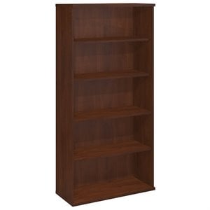 series c 36w 5 shelf bookcase in hansen cherry - engineered wood