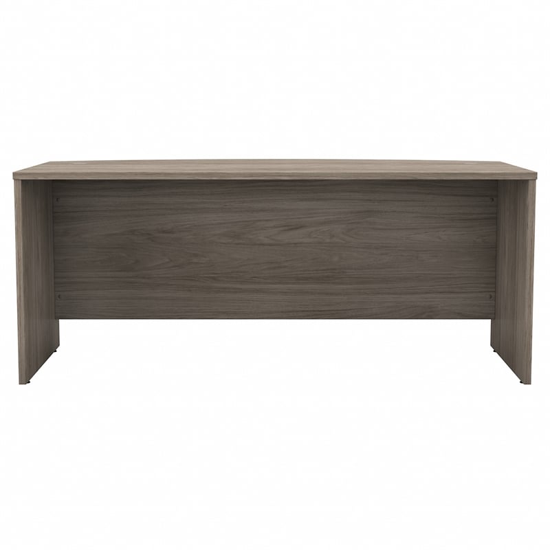 Studio C 72W x 36D Bow Front Desk in Modern Hickory - Engineered Wood