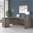 Studio C 60W x 30D Office Desk in Modern Hickory - Engineered Wood