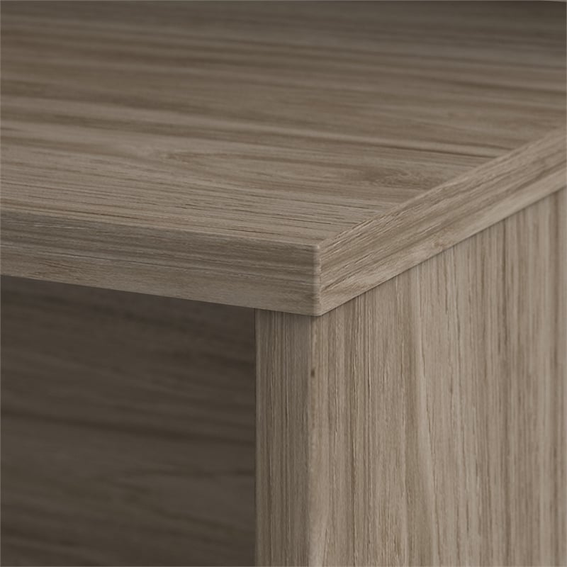 Studio C 72W L Shaped Desk with Drawers in Modern Hickory - Engineered Wood