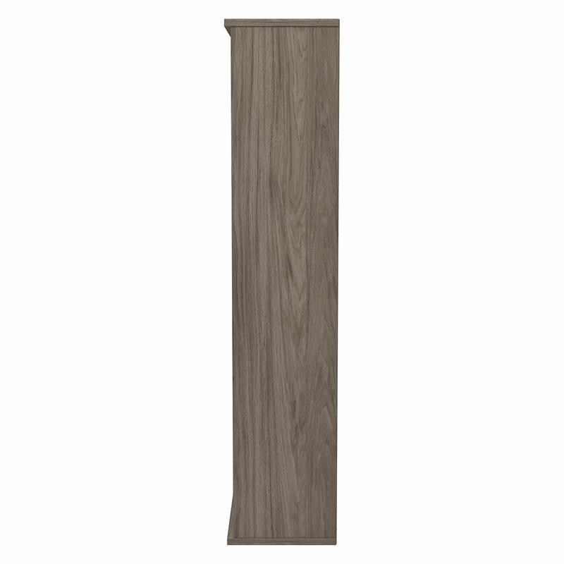 Hybrid Tall 5 Shelf Bookcase in Modern Hickory - Engineered Wood