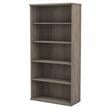 Hybrid Tall 5 Shelf Bookcase in Modern Hickory - Engineered Wood