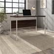 Hybrid 48W x 24D Computer Table Desk in Black Walnut - Engineered Wood