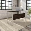 Hybrid 48W x 24D Computer Table Desk in Black Walnut - Engineered Wood