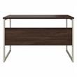 Hybrid 48W x 24D Computer Table Desk in Black Walnut - Engineered Wood