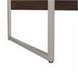 Hybrid 48W x 24D Computer Table Desk in Black Walnut - Engineered Wood