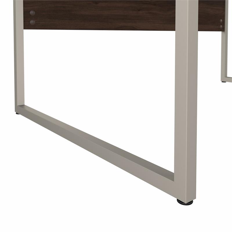 Hybrid 48W x 30D Computer Table Desk in Black Walnut - Engineered Wood