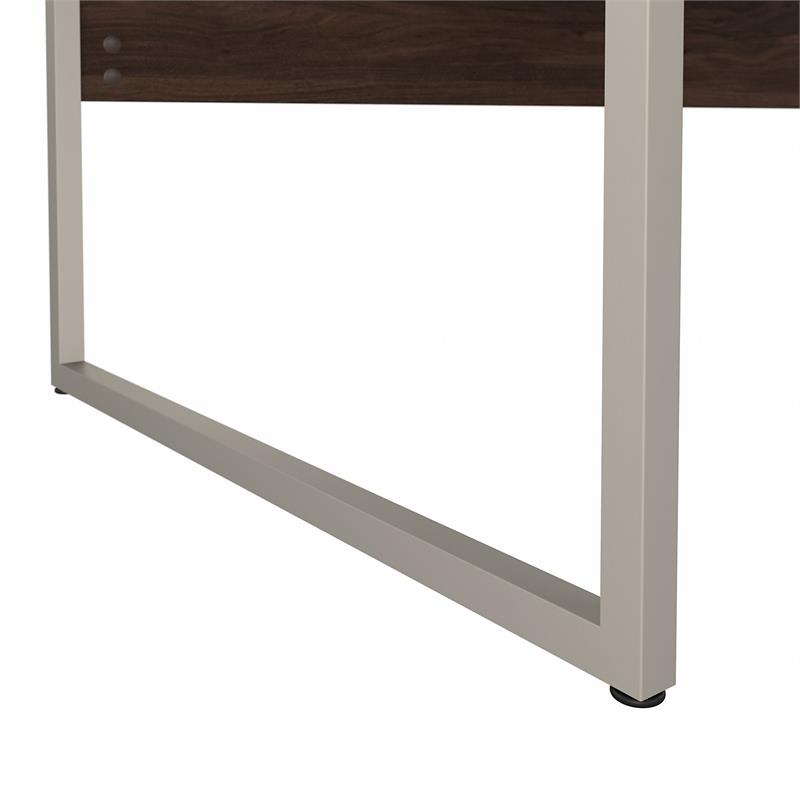 Hybrid 72W x 30D Computer Table Desk in Black Walnut - Engineered Wood