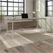 Hybrid 72W x 30D Computer Table Desk in Modern Hickory - Engineered Wood