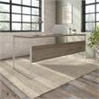 Hybrid 72W x 30D Computer Table Desk in Modern Hickory - Engineered Wood