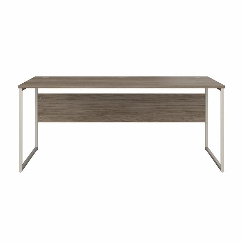 Hybrid 72W x 30D Computer Table Desk in Modern Hickory - Engineered Wood