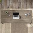 Hybrid 72W x 30D Computer Table Desk in Modern Hickory - Engineered Wood