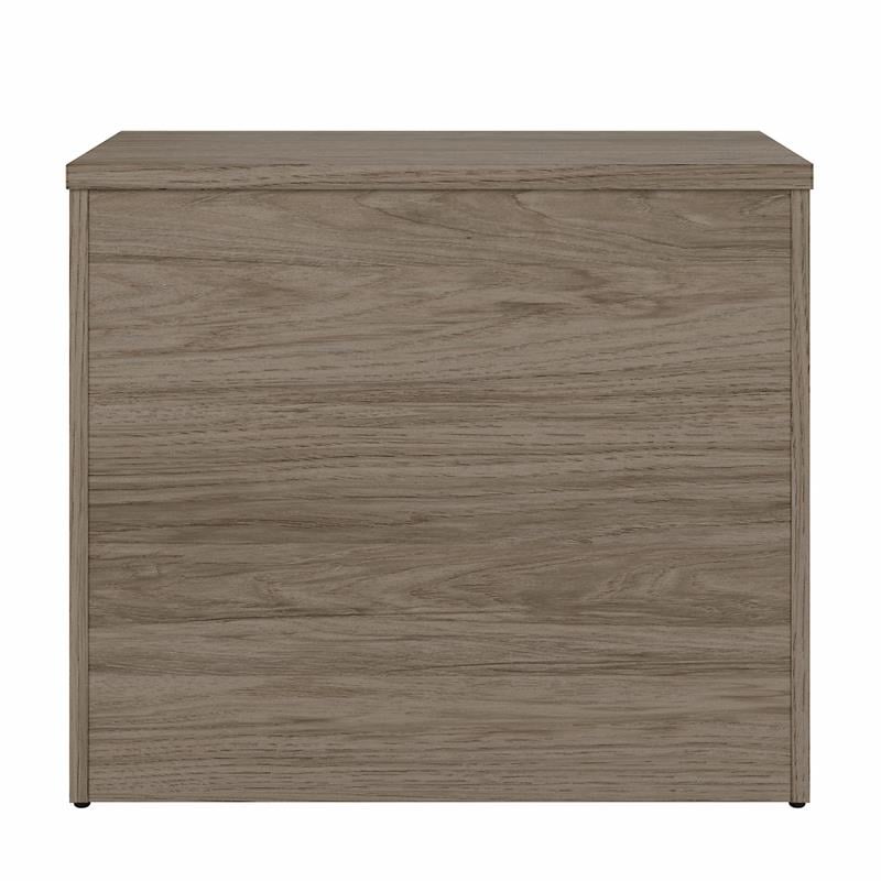 Hybrid Office Storage Cabinet with Drawers in Modern Hickory - Engineered Wood