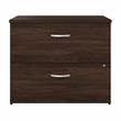 Hybrid 2 Drawer Lateral File Cabinet in Black Walnut - Engineered Wood