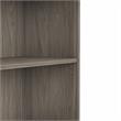 Hybrid Small 2 Shelf Bookcase in Modern Hickory - Engineered Wood