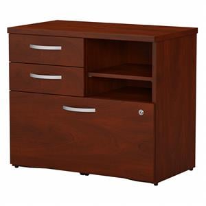 studio c office storage cabinet with drawers in hansen cherry - engineered wood
