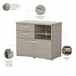 Studio C Office Storage Cabinet with Drawers in Sand Oak - Engineered Wood
