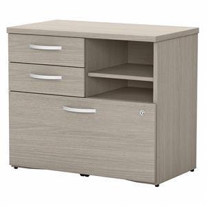 Studio C Office Storage Cabinet with Drawers in Sand Oak - Engineered Wood