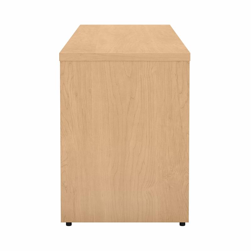 Studio C Low Storage Cabinet with Doors in Natural Maple - Engineered Wood