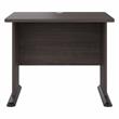 Studio A 36W Small Computer Desk in Storm Gray - Engineered Wood