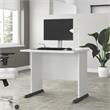 Studio A 36W Small Computer Desk in White - Engineered Wood