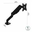 Bush Business Furniture Adjustable Monitor Arm with USB Port in Black - Steel